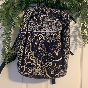 Vera Bradley laptop backpack. Twirly Bird Navy. RETIRED PATTERN.